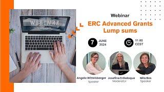 Webinar ERC Advanced Grants - Lump sums