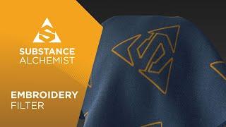 Embroidery Filter in  Project Substance Alchemist | Adobe Substance 3D