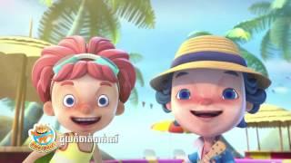 KODOMO Kids Head to Toe Wash Blue Candy "Let's Party" 15 sec (Khmer)