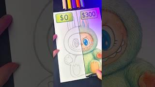 Drawing LABUBU with $0 #labubu #art #drawing #sketch #pencildrawing #asmr