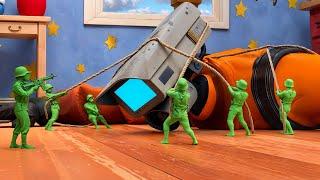 Epic Camera Man vs. Toy Soldiers Battle!  Skibidi vs. Toy Story Showdown