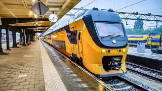 Train Cab Ride NL / Rain / Zaandam - Den Helder - Amsterdam / VIRM Intercity / June 2019