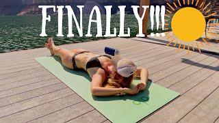 Springtime on a FLOATING CABIN!! How We‘ve Been Staying In Shape For Summer 