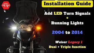 How To - LED Dual & Triple Function Indicator / Turn Signal Upgrade - BMW R1200GS/A  Weiser Legacy 1