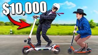 $10,000 vs $100 Electric Scooters!