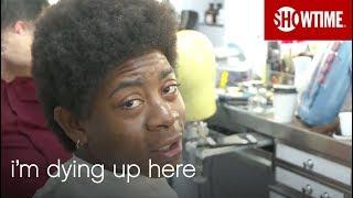 BTS: RJ Cyler Transforms Into Adam | I'm Dying Up Here | Season 2