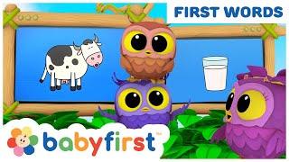 Hoot, Scoot & What | Learn First Words & Vocabulary | Vehicles & Animals for Babies | BabyFirst TV