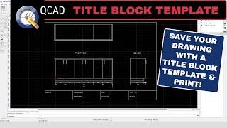 QCAD Drawing Title Block Template & Printing | QCAD CAM