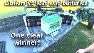 Deep cycle batteries, lithium vs lead acid! Lithium trolling motor batteries by Dr.Prepare #698