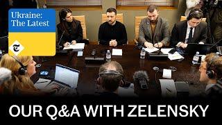 Our Private Q&A with President Zelensky