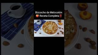 Bizcocho de Melocotón ‼️ #shorts #short #cake #peach #recetas #viral #bizcochos #youtubeshorts