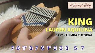 KING - Lauren Aquilina with Easy Kalimba Tabs