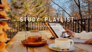 STUDY PLAYLIST  3-HOUR STUDY WITH ME POMODOROS/Relaxing Lofi/ Cozy Autumn Afternoon/Timer and Alarm