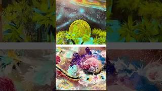 Spray Paint Art - Painting Planets and Explosions and Palm Trees #spraypaintart art