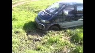 Mitsubishi delica 4x4 off road action