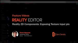 Reality Editor | Reality ZD Components Exposing Texture input pin