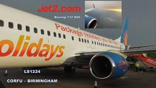 Jet2 | LS1224 | Corfu - Birmingham | Boeing 737-800 | 21st October 2024