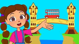 London Bridge Is Falling Down Song and More | Nursery Rhymes & Kids Songs | Nick and Poli Cartoons