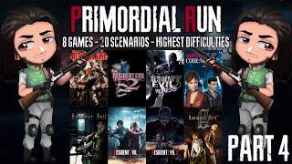 PRIMORDIAL RUN: 8 Resident Evil Games - 20 Scenarios - 0 Damage (Part 4)