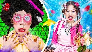 Extreme Makeover From Ugly Girl To Pretty Girl! My Family Helped Me Become A Popular Girl