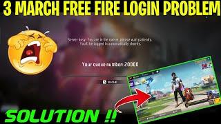 server busy you are in the queue please wait patiently | free fire login kyo nahi ho raha kya kare