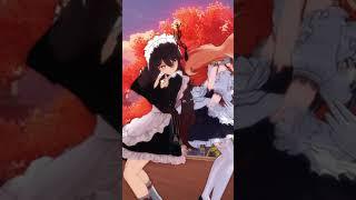 【4K / Genshin Impact MMD】Hu Tao Yanfei/Maid/屁屁相扑 /#shorts /#genshinimpact /