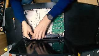 Разборка и чистка ноутбука ASUS X540S