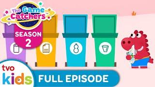 Recycling At The Beach ️ | THE GAME CATCHERS 🪐 | Explore Space & Planets, Play Games ️ | TVOkids
