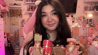 ASMR *HUGE* arabian perfume haul  °𐐪𐑂°