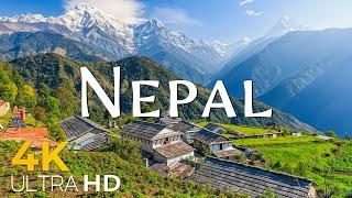 Nepal 4K Amazing Aerial Film - Relaxing Music With Beautiful Nature Scenes - Video 4K ULTRA HD