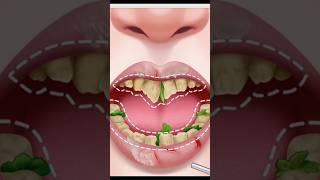 AMSR Beauty Dental cleaning #animation #artbeauty #shorts #foryou