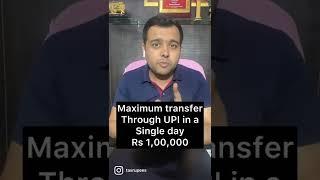 Upi limit per day #tax #gift #income #india #savings #bank #incometax #shorts #cash #tdsman