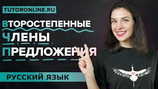 Второстепенные члены предложения: дополнение, определение, обстоятельство | Русский язык