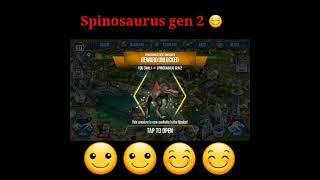 I got Spinosaurus gen 2 | Jurassic World The Game  #shorts