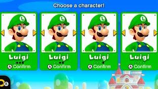 New Super Mario Bros. U Deluxe – 4 Players Walkthrough Co-Op Full Game (All Star Coins)