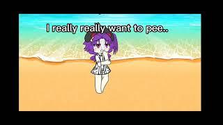 peeing in the beach! #gachalife