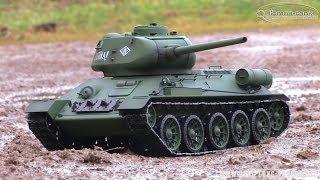 RC Battle Tank T 34 / 85 Heng Long Panzer 1:16 Modell ferngesteuert 2.4 GHz licmas-tank