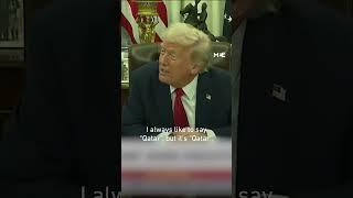 Trump corrects his pronunciation of 'Qatar' while announcing foreign state visits
