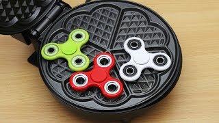 EXPERIMENT WAFFLE IRON vs FIDGET SPINNER TOY