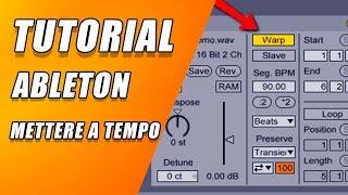 25 TUTORIAL ABLETON - Mettere a tempo qualsiasi cosa