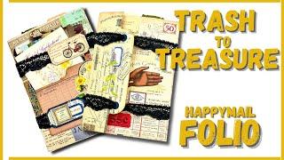 TRASH TO TREASURE - FROM PACKAGING TO HAPPYMAIL FOLIO - #papercraft #junkjournalideas