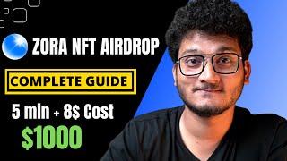 MISSED BLUR AIRDROP? - DON'T MISS ZORA NFT MARKETPLACE AIRDROP | Complete Tutorials for Beginners