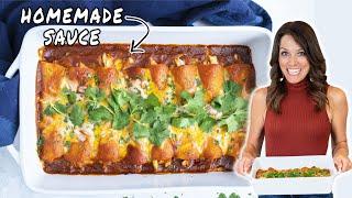 Better-Than-Restaurant Cheesy Chicken Enchiladas