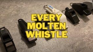 Molten Referee Whistle Test - Every model - Valkeen, Dolfin etc - Sound & dB comparison