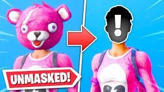 UNMASKING Fortnite skins... FACES REVEALED!