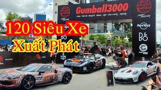 120 Siêu xe bắt đầu xuất phát hành trình Gumball 3000 từ Sài Gòn đi  Singapore | Gumball 3000