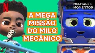 Mighty Express: Milo turbinado | Melhores Momentos | Netflix Brasil