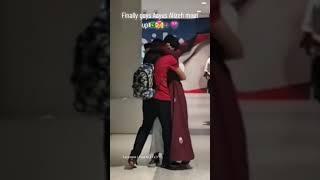 finally AYUSH and aliza meetup at airport 