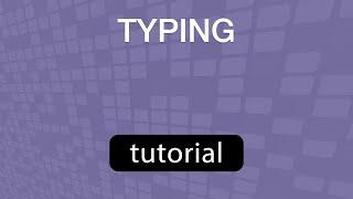 GoVenture TYPING Tutorial Video