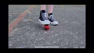 Emma Crushes Apple (Real Video:  Apple crush by Emma by GermanCheeseTrample)